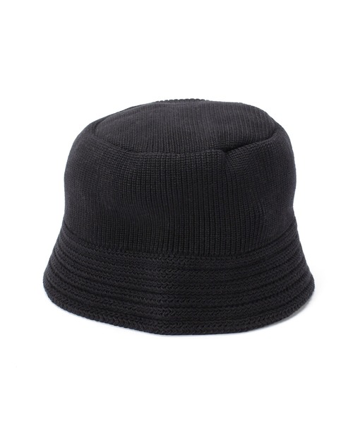 RACAL(ラカル)の「RACAL/別注 Cotton Knit Bucket Hat 2(ハット・メンズ・ブラック/グレー/アイボリー/ピンク・L)」の8枚目の写真