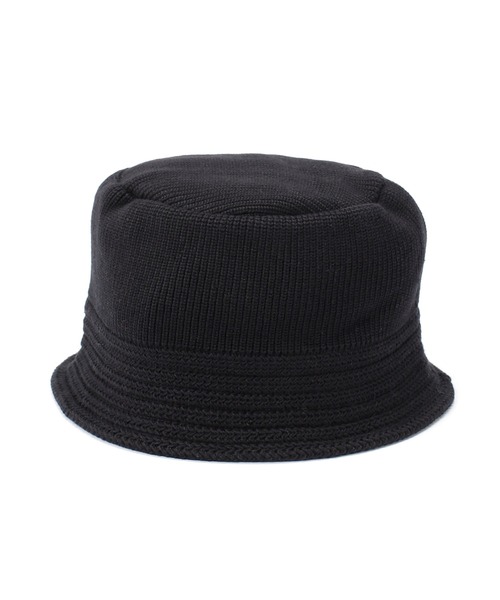 RACAL(ラカル)の「RACAL/別注 Cotton Knit Bucket Hat 2(ハット・メンズ・ブラック/グレー/アイボリー/ピンク・L)」の7枚目の写真