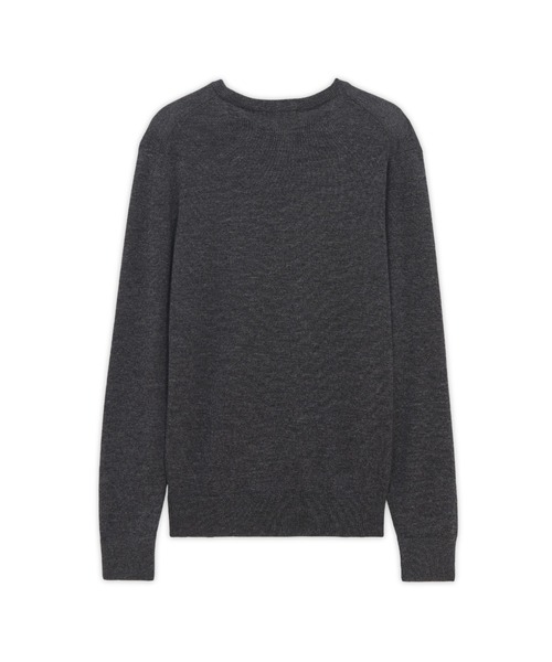 Maison Kitsune（メゾンキツネ）の「PIXEL FOX HEAD PATCH R-NECK PULLOVER（ニット/セーター・メンズ・ブラック系その他/ダークグリーン・S/M/L）」の6枚目の写真