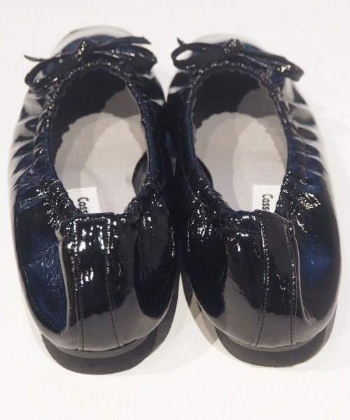 Casselini（キャセリーニ）の「【直営店限定】Casselini(キャセリーニ)シャーリングバレエシューズ（バレエシューズ・レディース・ホワイト/ブラック/レッド/ピンクベージュ・23cm/23.5cm/24cm/24.5cm）」の16枚目の写真