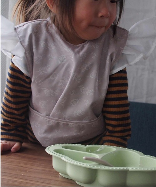 lien de famille （リヤンドファミーユ）の「撥水フリルエプロン（その他ベビー用品・キッズ・ベージュ/グリーン/ピンク・FREE）」の8枚目の写真