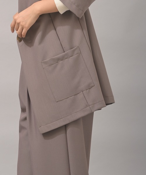 rps（アールピーエス）の「ノーカラージャケット（ノーカラージャケット・レディース・ブラック/モカ・M）」の15枚目の写真