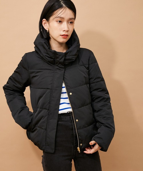 ADAM ET ROPE'（アダムエロペ）の「【アウトレット店舗・WEB限定】ダウンブルゾン（ダウンジャケット/コート・レディース・ブラック/ベージュ/ブルー系その他・FREE）」の2枚目の写真