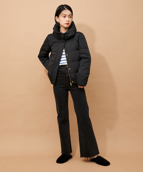 ADAM ET ROPE'（アダムエロペ）の「【アウトレット店舗・WEB限定】ダウンブルゾン（ダウンジャケット/コート・レディース・ブラック/ベージュ/ブルー系その他・FREE）」の11枚目の写真