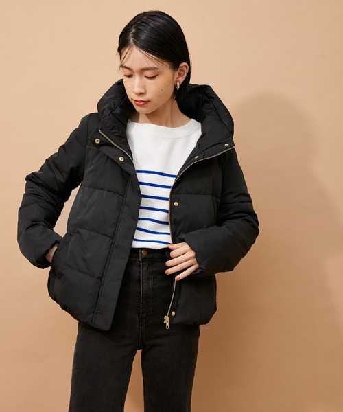 ADAM ET ROPE'（アダムエロペ）の「【アウトレット店舗・WEB限定】ダウンブルゾン（ダウンジャケット/コート・レディース・ブラック/ベージュ/ブルー系その他・FREE）」の7枚目の写真