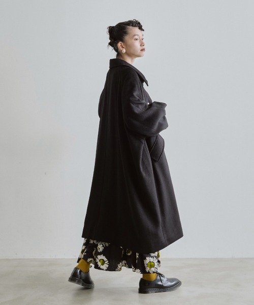 manana suerte（マニャーナスエルテ）の「オリジナルプリントティアードワンピース（ワンピース・レディース・ブラック/レッド/ブラック×ブルー・FREE）」の6枚目の写真