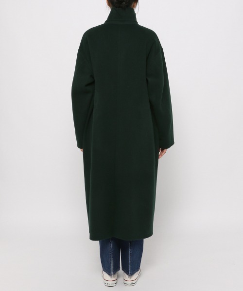yuw（ユウ）の「W RIVER STAND COAT　237847（ステンカラーコート・レディース・ブラック/グリーン・FREE）」の17枚目の写真