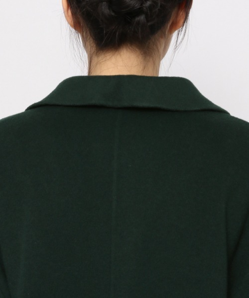 yuw（ユウ）の「W RIVER STAND COAT　237847（ステンカラーコート・レディース・ブラック/グリーン・FREE）」の11枚目の写真