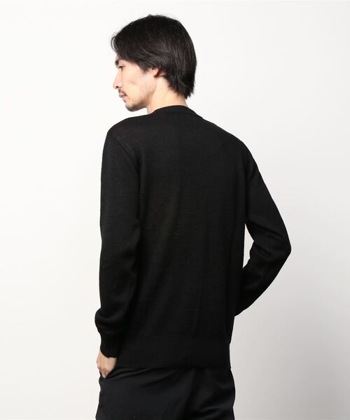 SCOTCH&SODA(スコッチアンドソーダ)の「グラフィックフローラル セーター【164016】(ニット/セーター・メンズ・ブラック・SMALL/LARGE/MEDIUM)」の2枚目の写真