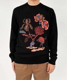 グラフィックフローラル セーター【164016】