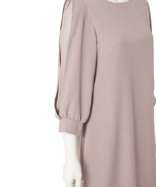 fifth（フィフス）の「シフォンスリーブタイトミニワンピース（ワンピース・レディース・ブラック/スモークピンク・MEDIUM）」の10枚目の写真