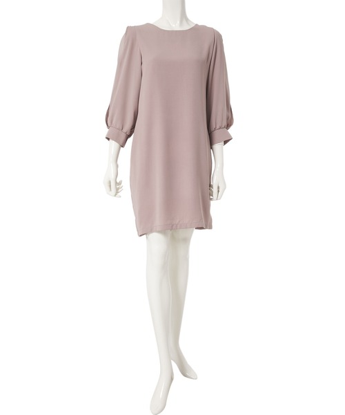 fifth（フィフス）の「シフォンスリーブタイトミニワンピース（ワンピース・レディース・ブラック/スモークピンク・MEDIUM）」の6枚目の写真