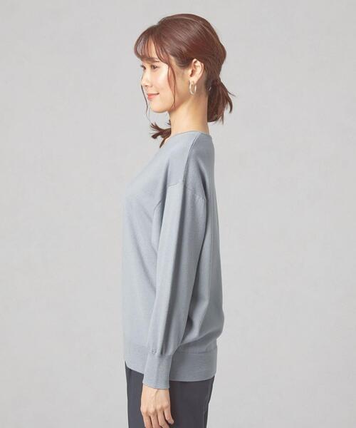 closet story(クローゼットストーリー)の「<closet story(クローゼットストーリー)>イージー Vネック ニット -ウォッシャブル-(ニット/セーター・レディース・ライトブルー/ピンク/ダークグレー・FREE)」の12枚目の写真