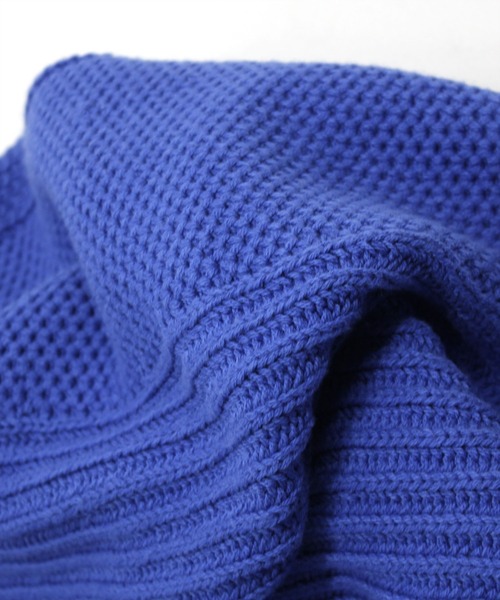 RNA-N（アールエヌエーエヌ）の「K2558 畦ハニカムプルオーバー（ニット/セーター・レディース・ブルー/キナリ/ブラック/ベージュ・MEDIUM）」の19枚目の写真
