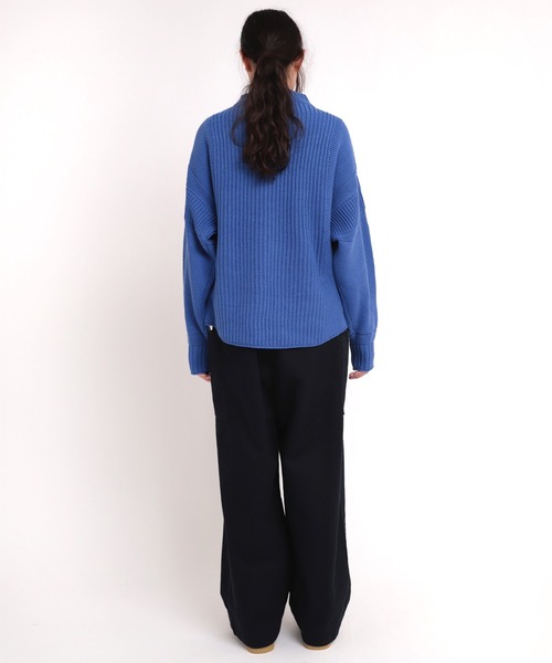 RNA-N（アールエヌエーエヌ）の「K2558 畦ハニカムプルオーバー（ニット/セーター・レディース・ブルー/キナリ/ブラック/ベージュ・MEDIUM）」の14枚目の写真