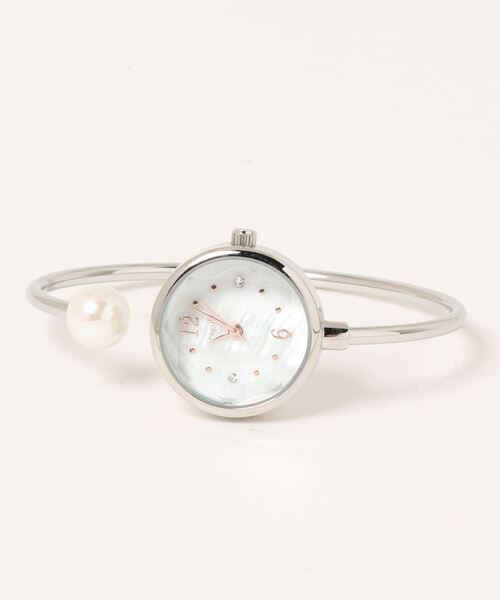 Three Four Time(スリーフォータイム)の「ツイストバングルウォッチ / 時計(アナログ腕時計・レディース・ピンクゴールド/シルバー・FREE)」の4枚目の写真