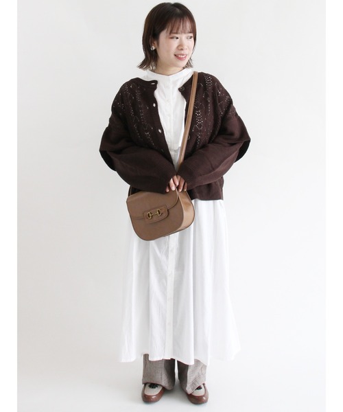 ehka sopo（エヘカソポ）の「ビブ付ワンピース（ワンピース・レディース・ブラック/グレー/オフホワイト・ﾌﾘ-）」の6枚目の写真