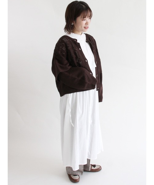 ehka sopo（エヘカソポ）の「ビブ付ワンピース（ワンピース・レディース・ブラック/グレー/オフホワイト・ﾌﾘ-）」の7枚目の写真