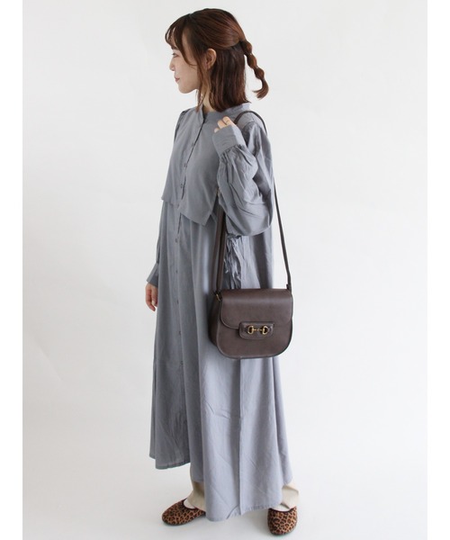 ehka sopo（エヘカソポ）の「ビブ付ワンピース（ワンピース・レディース・ブラック/グレー/オフホワイト・ﾌﾘ-）」の15枚目の写真