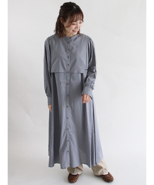 ehka sopo（エヘカソポ）の「ビブ付ワンピース（ワンピース・レディース・ブラック/グレー/オフホワイト・ﾌﾘ-）」の13枚目の写真