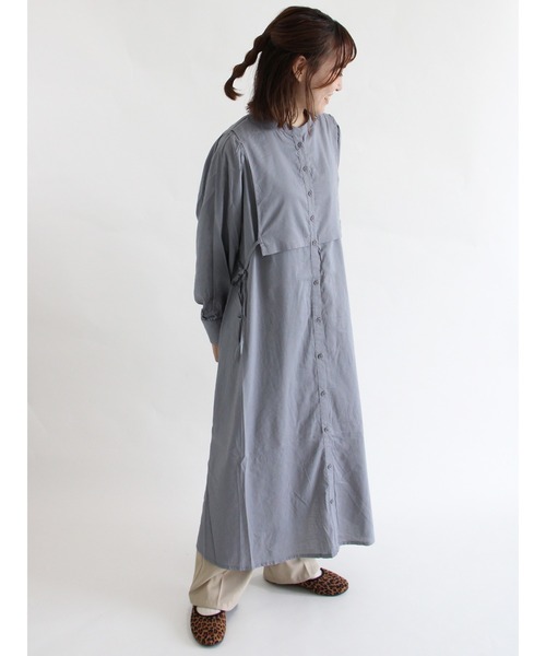 ehka sopo（エヘカソポ）の「ビブ付ワンピース（ワンピース・レディース・ブラック/グレー/オフホワイト・ﾌﾘ-）」の16枚目の写真