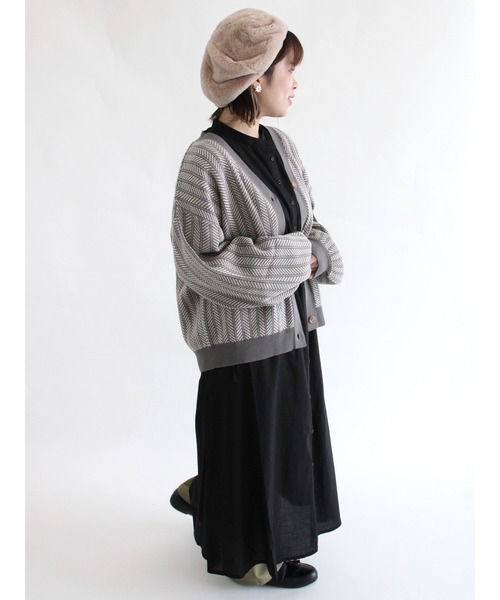 ehka sopo（エヘカソポ）の「ビブ付ワンピース（ワンピース・レディース・ブラック/グレー/オフホワイト・ﾌﾘ-）」の12枚目の写真