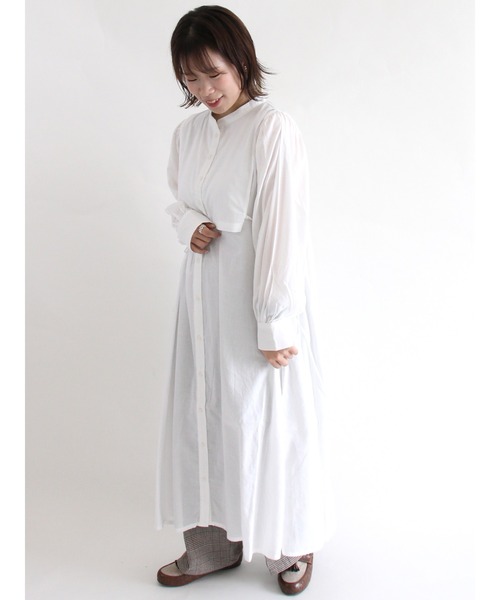 ehka sopo（エヘカソポ）の「ビブ付ワンピース（ワンピース・レディース・ブラック/グレー/オフホワイト・ﾌﾘ-）」の18枚目の写真