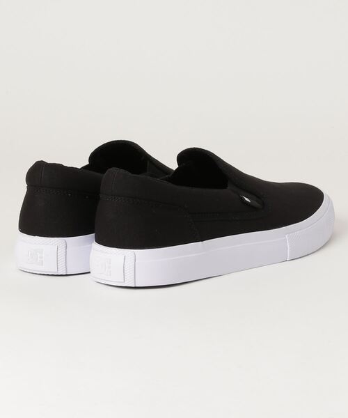 DC(ディーシー)の「DC SHOES MANUAL SLIP-ON / ディーシーシューズ マニュアル スリッポン(スリッポン・メンズ・ブラック・27.5cm/26.5cm/28.0cm/27.0cm/26.0cm)」の2枚目の写真