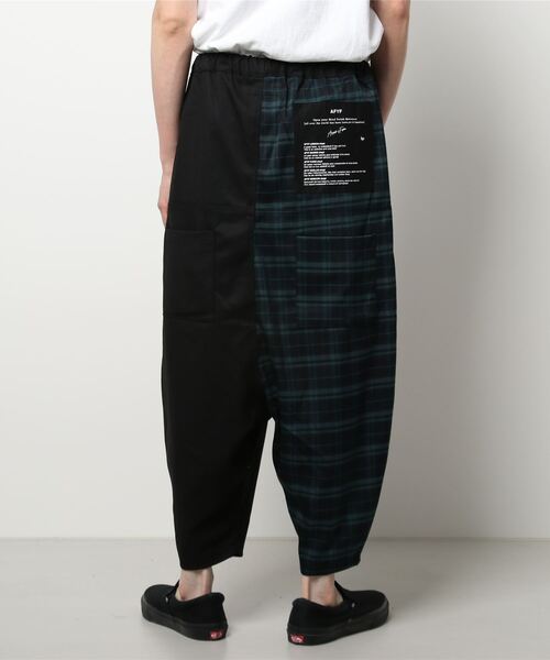 rovtski(ロフトスキー)の「【セットアップ対応】AFYFLOWDOWN SAROUEL/ソリッド&チェック ローダウンサルエルパンツ(その他パンツ・メンズ・ブラック系その他2/ブラック系その他/ブラック系その他3/ブラック/ブルー系その他・FREE)」の8枚目の写真