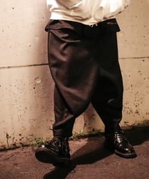 【セットアップ対応】AFYFLOWDOWN SAROUEL/ソリッド&チェック ローダウンサルエルパンツ