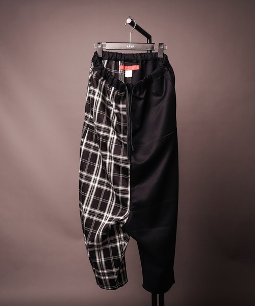 rovtski(ロフトスキー)の「【セットアップ対応】AFYFLOWDOWN SAROUEL/ソリッド&チェック ローダウンサルエルパンツ(その他パンツ・メンズ・ブラック系その他2/ブラック系その他/ブラック系その他3/ブラック/ブルー系その他・FREE)」の12枚目の写真
