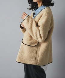 RIVE DROITE | スタイリングの主役に【WEB限定】ボア切替デニムブルゾン(ブルゾン)