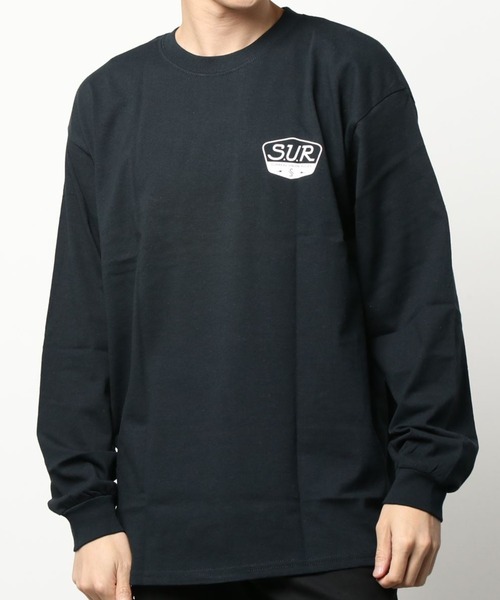 SURREAL（シュルリアル）の「【S.U.R/エスユーアール】"S-Hexagon"L/S T-Shirt（Tシャツ/カットソー・メンズ・ブラック/ブラウン・X-LARGE/SMALL）」の3枚目の写真