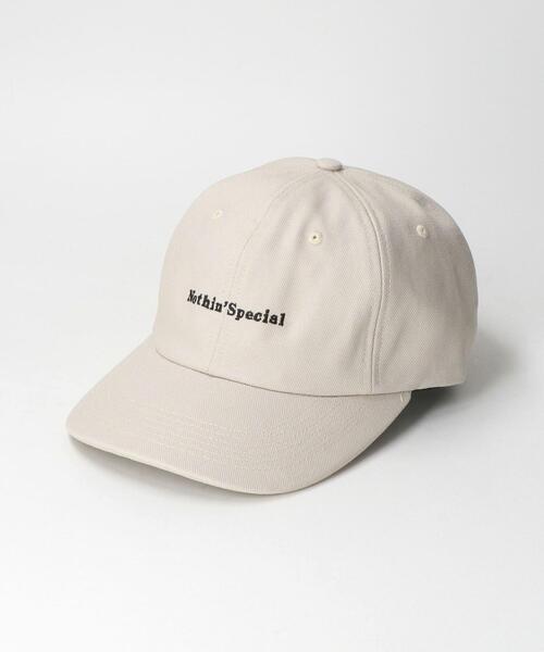 NOTHIN SPECIAL(ナッシンスペシャル)の「<NOTHIN SPECIAL(ナッシンスペシャル)> LOGO CAP/キャップ(キャップ・メンズ・ライトグレー/ブラック・FREE)」の1枚目の写真