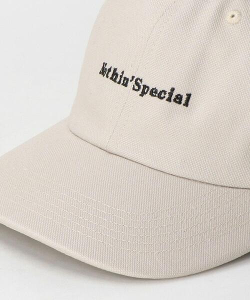 NOTHIN SPECIAL(ナッシンスペシャル)の「<NOTHIN SPECIAL(ナッシンスペシャル)> LOGO CAP/キャップ(キャップ・メンズ・ライトグレー/ブラック・FREE)」の5枚目の写真