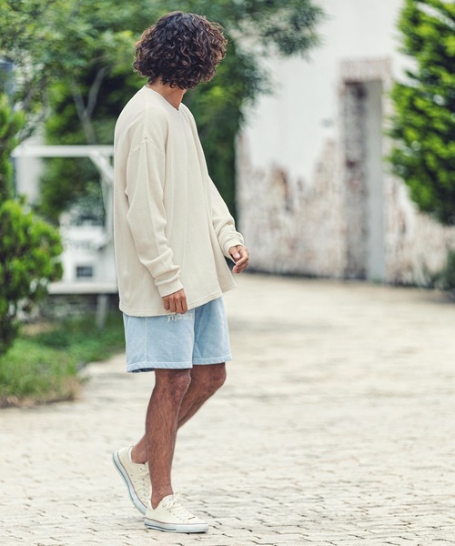 MARBLES（マーブルズ）の「mlt3662-HQ WAFFLE L-SL TEE カットソー（Tシャツ/カットソー・メンズ・ネイビー/トップグレー/ベージュ/ブラウン・XL/M/L/S）」の8枚目の写真