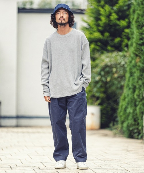 MARBLES（マーブルズ）の「mlt3662-HQ WAFFLE L-SL TEE カットソー（Tシャツ/カットソー・メンズ・ネイビー/トップグレー/ベージュ/ブラウン・XL/M/L/S）」の12枚目の写真