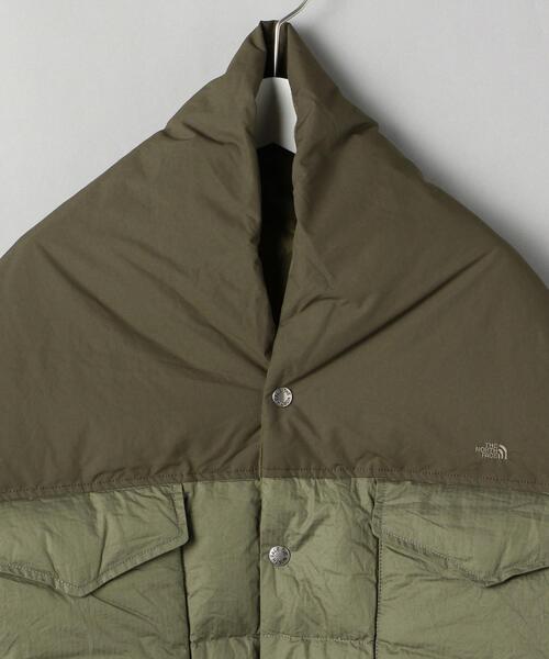 THE NORTH FACE PURPLE LABEL（ザ ノースフェイス パープルレーベル）の「＜THE NORTH FACE PURPLE LABEL＞ FIELD DOWN CAPE/ケープ（マフラー・メンズ・オリーブ/ブラック・FREE）」の4枚目の写真