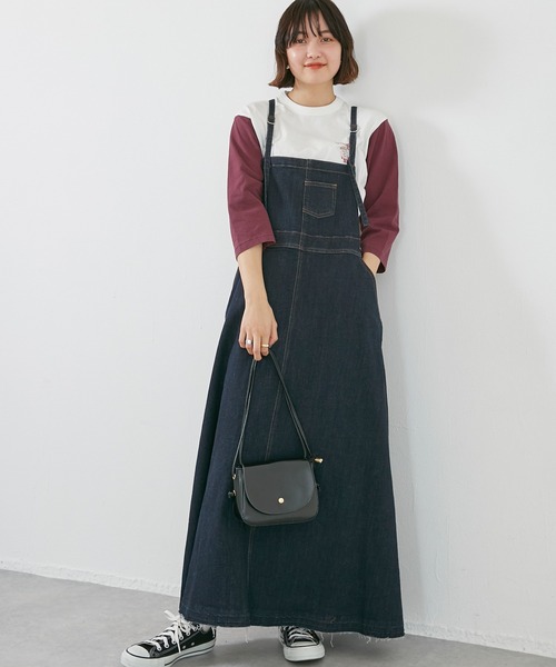 LAVEANGE（ラビアンジェ）の「デニムジャンパースカート