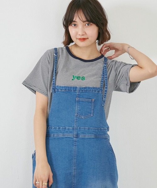 LAVEANGE（ラビアンジェ）の「デニムジャンパースカート（ジャンパー