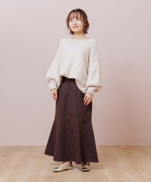 flower（フラワー）の「プレイフルマーメイドスカート（スカート・レディース・ブラウン/アイボリー・FREE）」の5枚目の写真