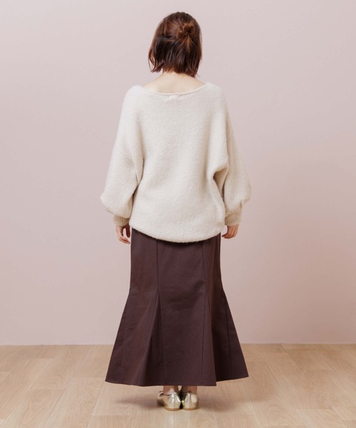 flower（フラワー）の「プレイフルマーメイドスカート（スカート・レディース・ブラウン/アイボリー・FREE）」の3枚目の写真