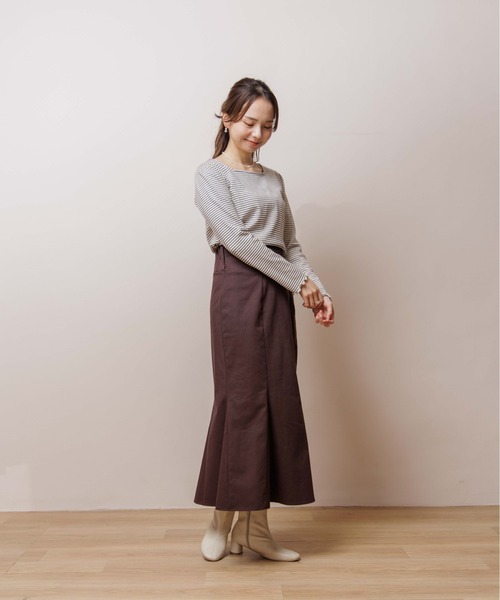 flower（フラワー）の「プレイフルマーメイドスカート（スカート・レディース・ブラウン/アイボリー・FREE）」の16枚目の写真