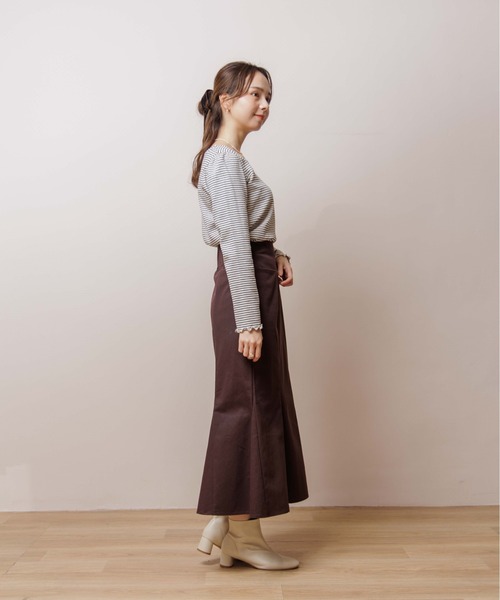 flower（フラワー）の「プレイフルマーメイドスカート（スカート・レディース・ブラウン/アイボリー・FREE）」の17枚目の写真