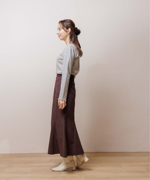 flower（フラワー）の「プレイフルマーメイドスカート（スカート・レディース・ブラウン/アイボリー・FREE）」の19枚目の写真