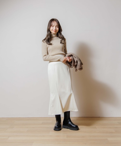 flower（フラワー）の「プレイフルマーメイドスカート（スカート・レディース・ブラウン/アイボリー・FREE）」の9枚目の写真