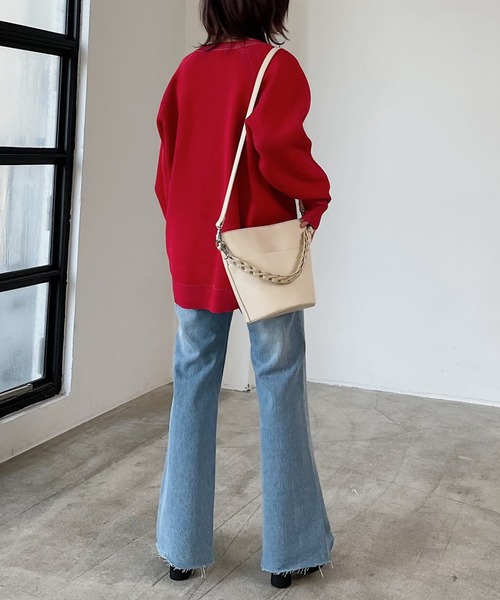 PAGEBOY（ページボーイ）の「バケットショルダーバッグ（ショルダーバッグ・レディース・ブラック/オフホワイト・ONE SIZE）」の16枚目の写真