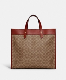 COACH コーチ フィールドトート40シグネチャーウィズ スーベニアバッチ COACH コーチ フィールドトート40シグネチャーウィズ スーベニアバッチ