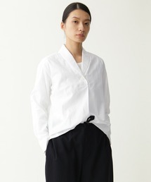 マーガレットハウエル⭐️ノーカラーシャツ　SOFT WASHED COTTON 62543420b_1_d_215.jpg
