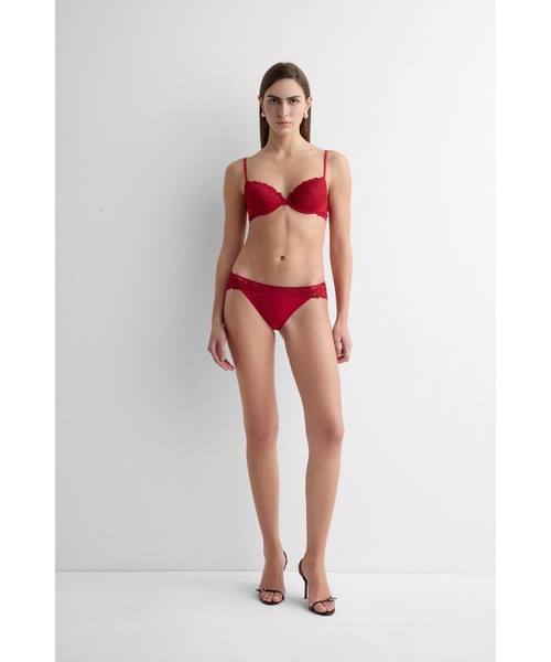 Intimissimi(インティミッシミ)の「Pretty Flowers ショーツ【フローラル柄 蒸れにくい 心地良い肌ざわり お揃いのブラ豊富】(ショーツ・レディース・ネイビー×ホワイト/ブラック×ホワイト/ブラック/ベージュ/キナリ/プラム/ライトグレー/ライラック/ライトピンク/ブルー系1/ライトグリーン/アイボリー/インディゴブルー/カーキ/スモークピンク/アッシュグレー/ダークベージュ/レッド/モカ・S/M/L/XL)」の21枚目の写真